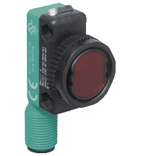 Pepperl&plus;Fuchs Photoelectric Sensor; Diffuse; Rectangular; 10-450mm Range; 10-30VDC; NPN/PNP Configurable (x2); LO/DO Configurable; M12 QD
